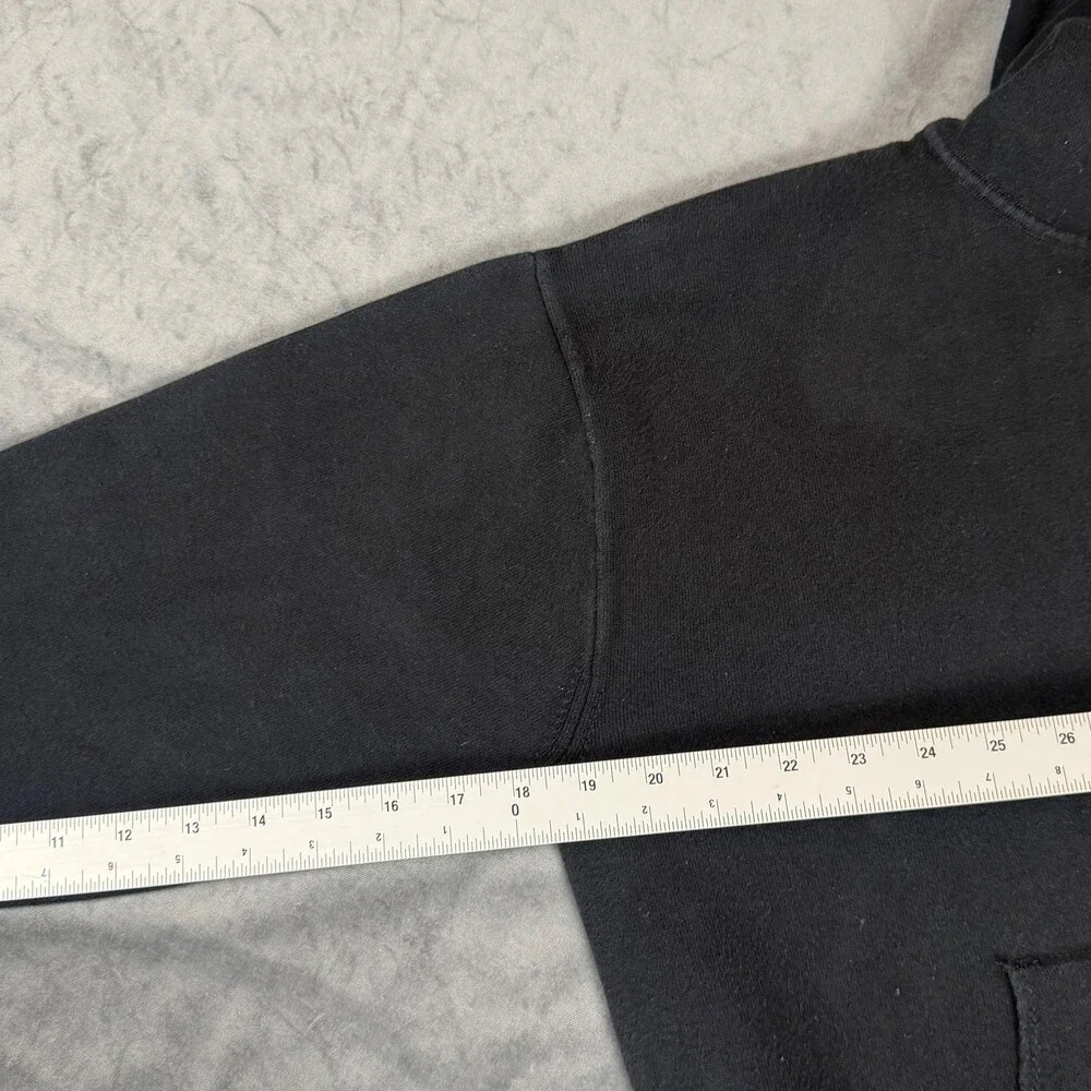 Banana Republic Hoodie Mens S Black Hooded Pull On Kangaroo Pocket Minimalist